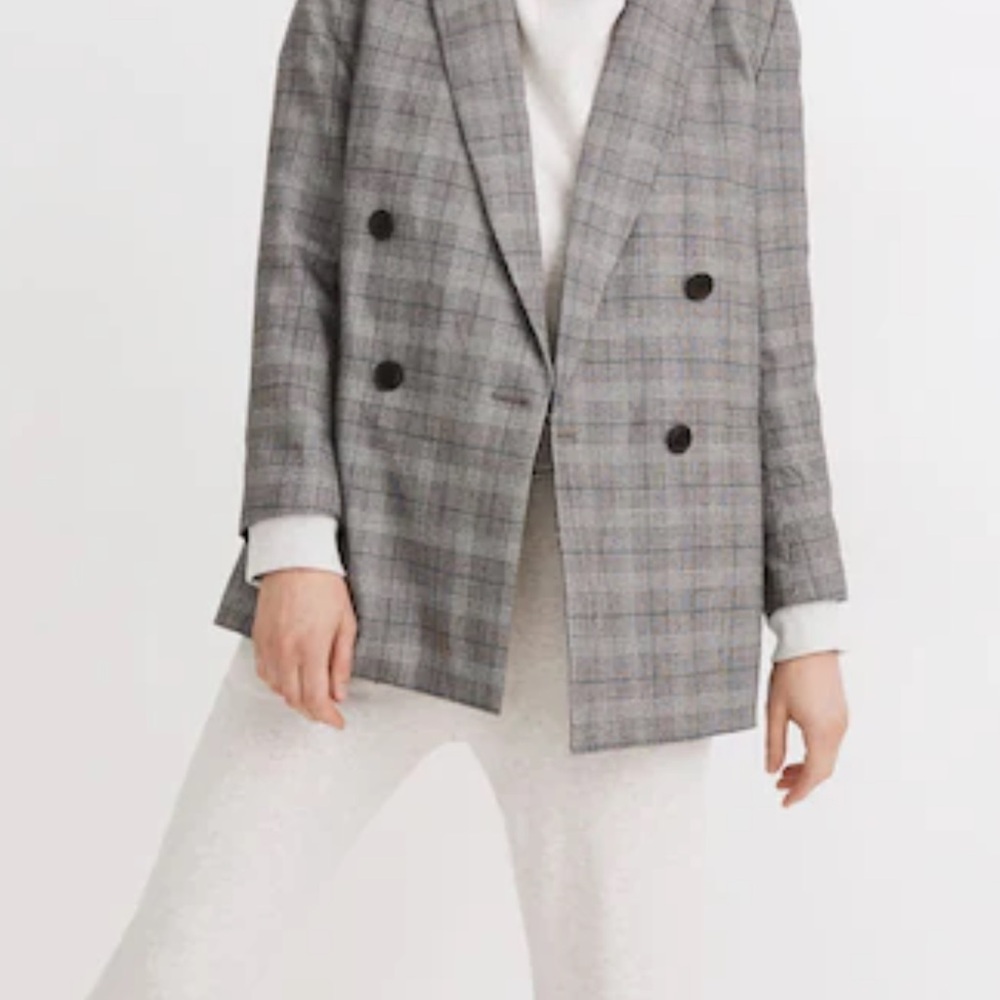 Madewell Caldwell Double-Breasted Blazer: Peaked Lapel Edition XS